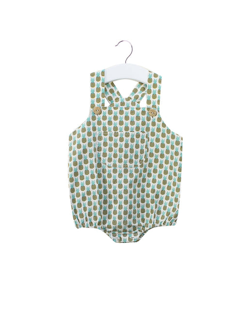 A Green Sleeveless Bodysuits from Apaches Collections in size 3-6M for girl. (Front View)