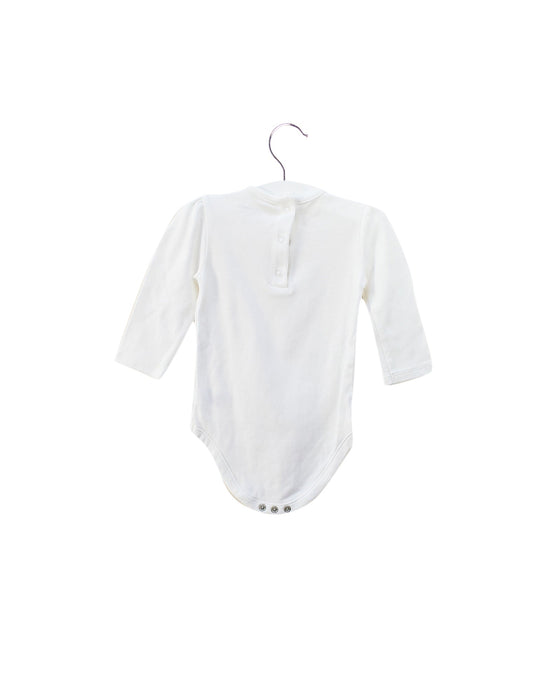 A White Long Sleeve Bodysuits from Janie & Jack in size 6-12M for girl. (Back View)