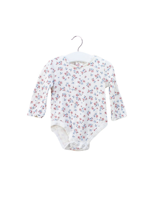 A White Long Sleeve Bodysuits from Peter Rabbit in size 3-6M for girl. (Front View)