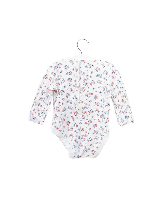A White Long Sleeve Bodysuits from Peter Rabbit in size 3-6M for girl. (Back View)