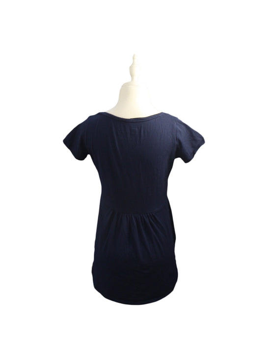 A Navy Short Sleeve Tops from Mothers en Vogue in size M for maternity. (Back View)