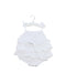 A White Sleeveless Bodysuits from Troizenfants in size 0-3M for girl. (Front View)