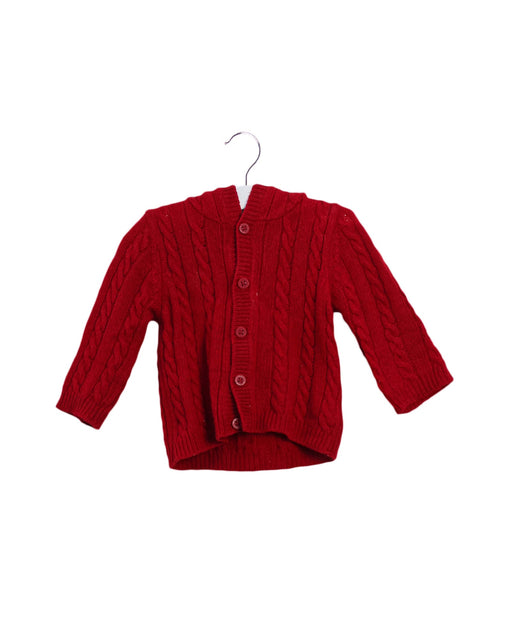 A Red Lightweight Jackets from Jojo Maman Bébé in size 3-6M for boy. (Front View)