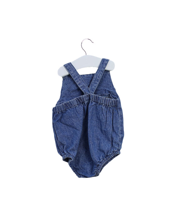 A Blue Sleeveless Bodysuits from Seed in size 0-3M for girl. (Back View)