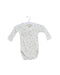 A Ivory Long Sleeve Bodysuits from Petit Bateau in size 0-3M for boy. (Front View)