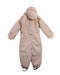 A Pink Snowsuits from Mini A Ture in size 4T for girl. (Back View)