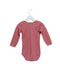 A Red Long Sleeve Bodysuits from Petit Bateau in size 12-18M for girl. (Back View)
