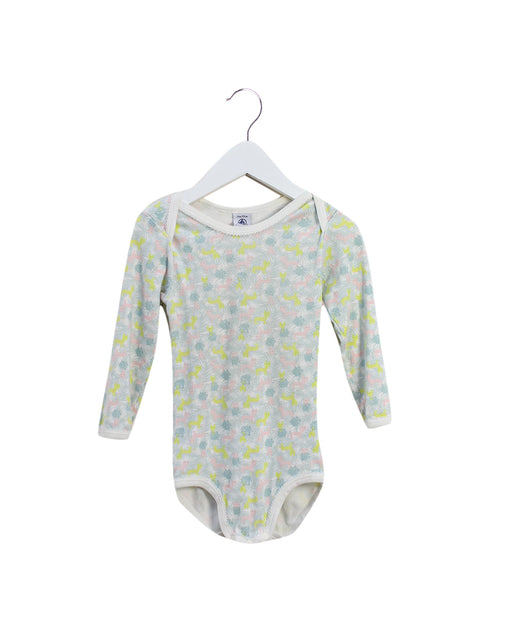 A Multicolour Long Sleeve Bodysuits from Petit Bateau in size 3T for girl. (Front View)