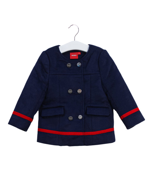 A Navy Lightweight Jackets from Ferrari in size 3T for girl. (Front View)