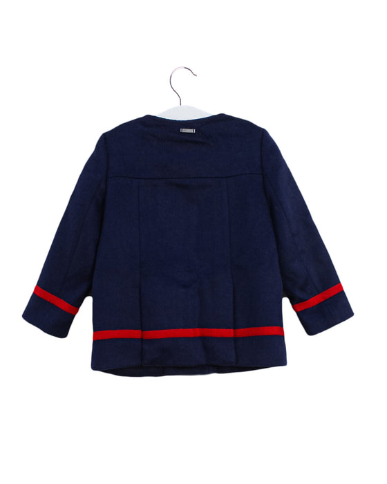 A Navy Lightweight Jackets from Ferrari in size 3T for girl. (Back View)