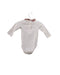 A White Long Sleeve Bodysuits from Cyrillus in size 0-3M for girl. (Back View)