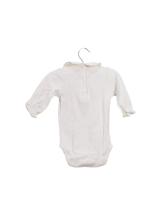 A White Long Sleeve Bodysuits from Tartine et Chocolat in size 3-6M for girl. (Back View)