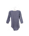 A Blue Long Sleeve Bodysuits from Petit Bateau in size 18-24M for girl. (Back View)