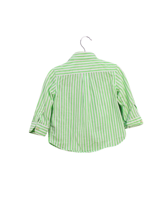 A Green Long Sleeve Shirts from Ralph Lauren in size 6-12M for boy. (Back View)