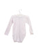 A Pink Long Sleeve Bodysuits from Petit Bateau in size 6-12M for girl. (Back View)