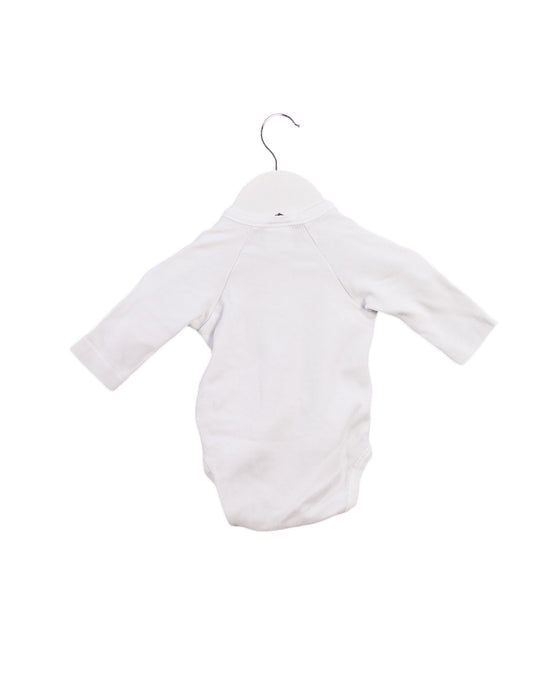 A White Long Sleeve Bodysuits from Cambrass in size 0-3M for boy. (Back View)