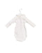 A White Long Sleeve Bodysuits from Bonton in size 0-3M for boy. (Back View)