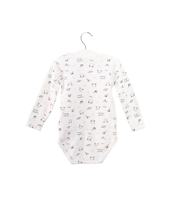 A White Long Sleeve Bodysuits from Chicco in size 12-18M for girl. (Back View)