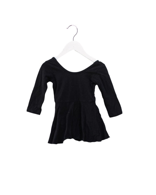 A Black Long Sleeve Bodysuits from Alice + Ames in size 4T for girl. (Front View)