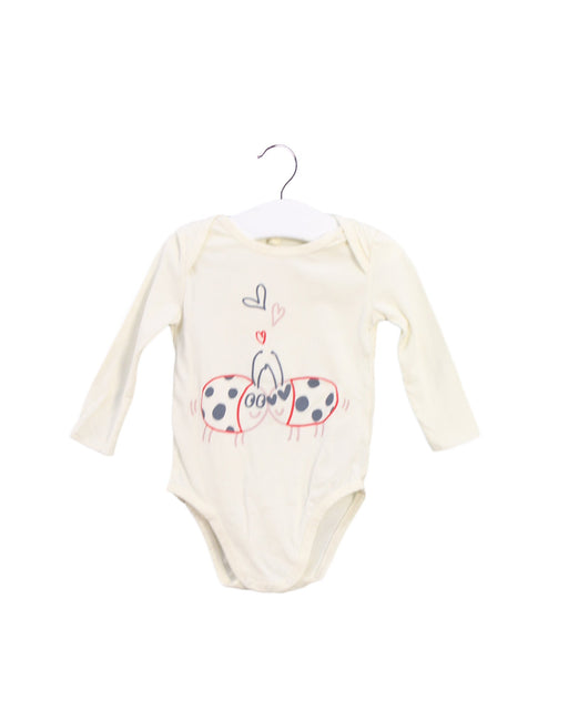 A Ivory Long Sleeve Bodysuits from Stella McCartney in size 6-12M for girl. (Front View)