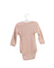 A Pink Long Sleeve Bodysuits from Nature Baby in size 6-12M for girl. (Back View)
