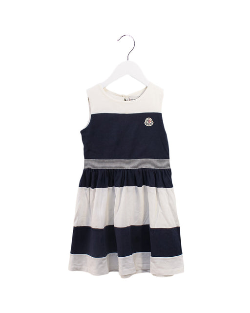 A Navy Sleeveless Dresses from Moncler in size 4T for girl. (Front View)