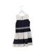 A Navy Sleeveless Dresses from Moncler in size 4T for girl. (Back View)