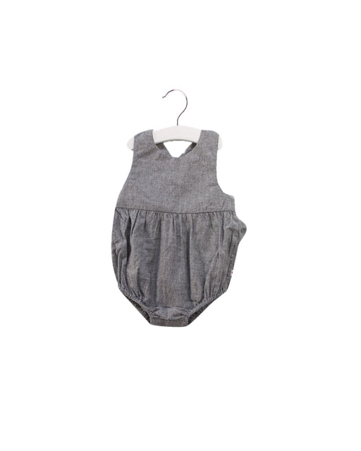 A Grey Sleeveless Bodysuits from Jacadi in size 3-6M for girl. (Front View)