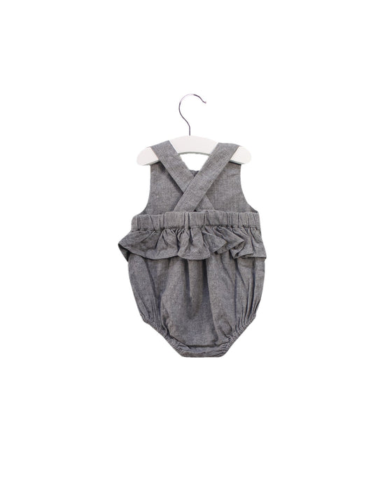A Grey Sleeveless Bodysuits from Jacadi in size 3-6M for girl. (Back View)