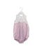 A Pink Sleeveless Bodysuits from Armani in size 6-12M for girl. (Front View)