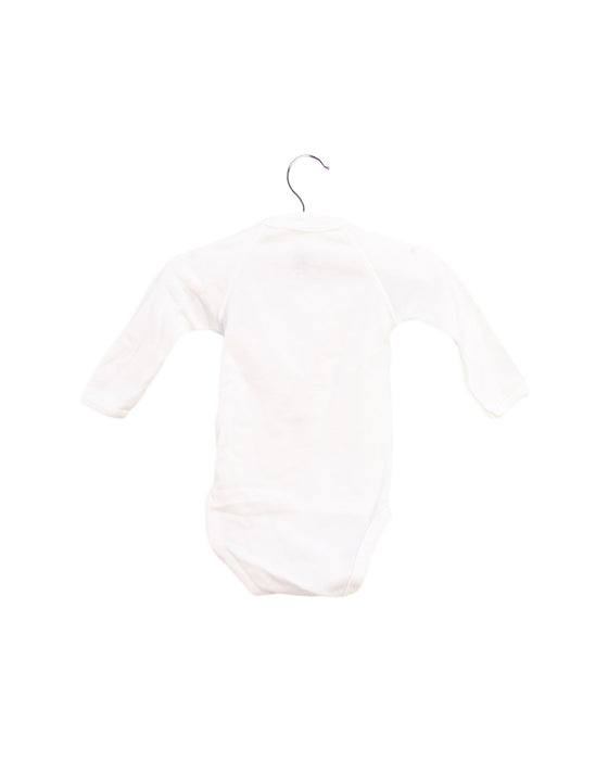 A White Long Sleeve Bodysuits from Petit Bateau in size 0-3M for boy. (Back View)