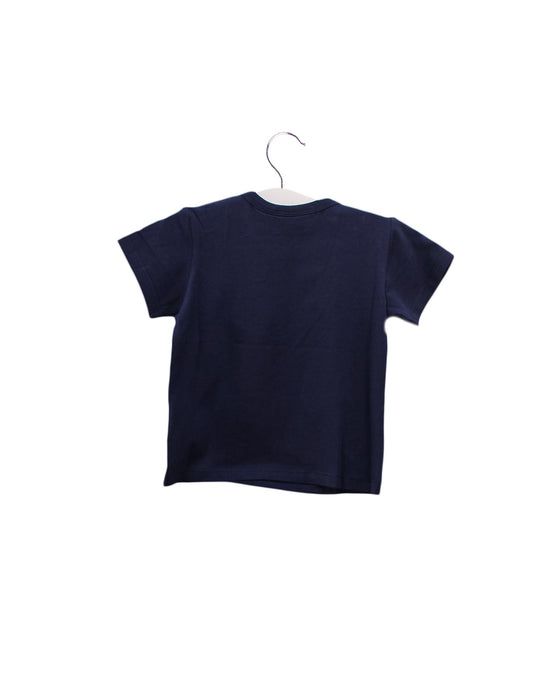 A Navy Short Sleeve T Shirts from Mini Rodini in size 6-12M for girl. (Back View)