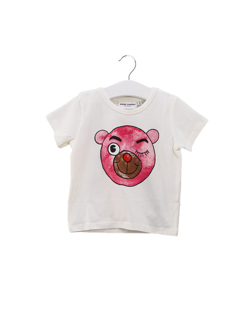 A White Short Sleeve T Shirts from Mini Rodini in size 12-18M for girl. (Front View)
