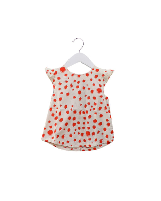 A Red Sleeveless Tops from Mini Rodini in size 5T for girl. (Front View)