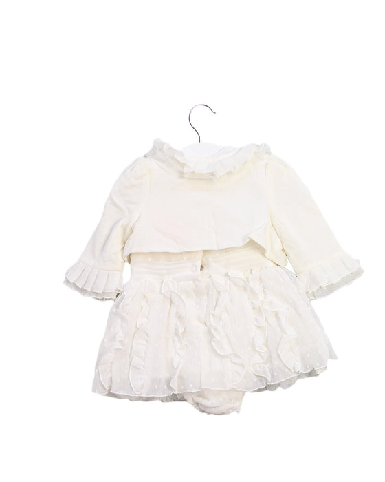 A Ivory Long Sleeve Bodysuits from Nicholas & Bears in size 0-3M for girl. (Back View)