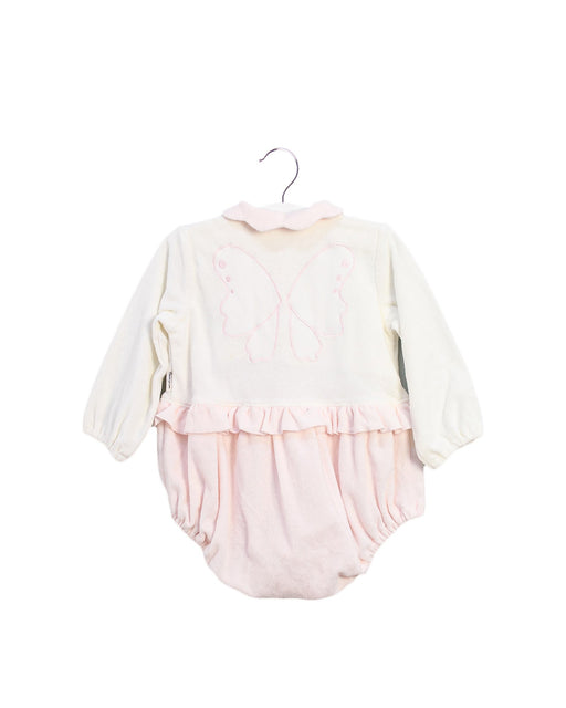 A Ivory Long Sleeve Bodysuits from Comme Ca Ism in size 12-18M for girl. (Front View)