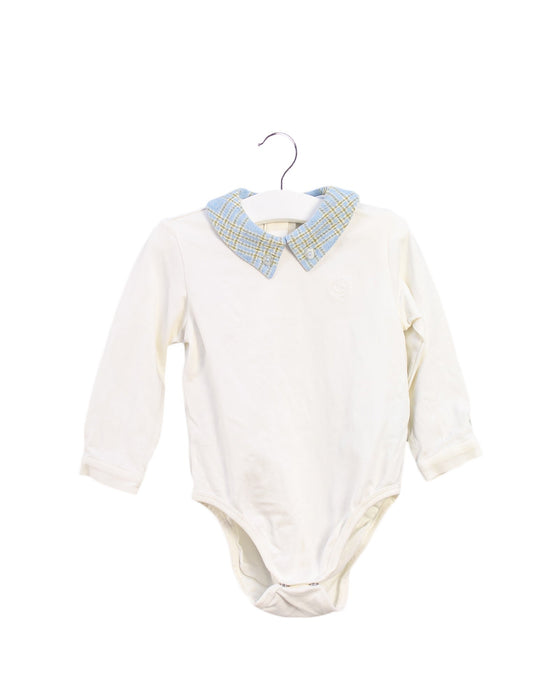 A Ivory Long Sleeve Bodysuits from Nicholas & Bears in size 12-18M for boy. (Front View)