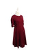 A Red Short Sleeve Dresses from Seraphine in size S for maternity. (Front View)