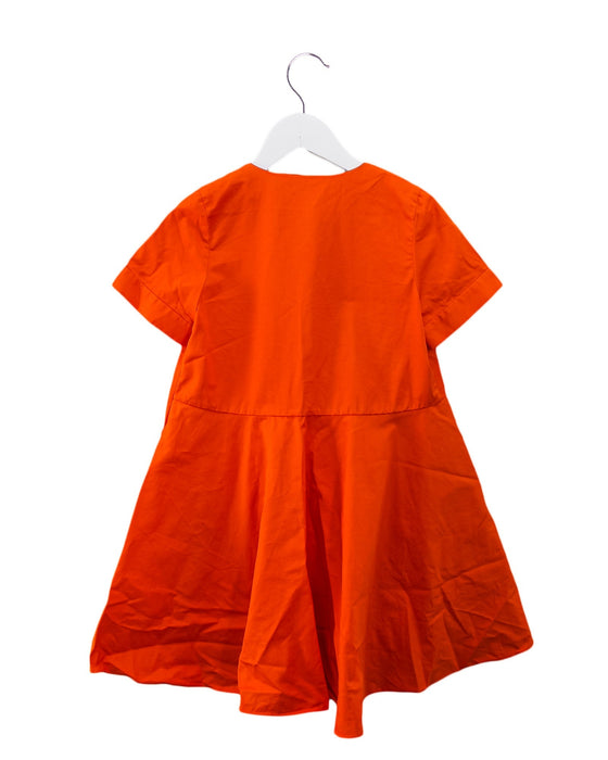 A Orange Short Sleeve Dresses from COS in size 4T for girl. (Back View)