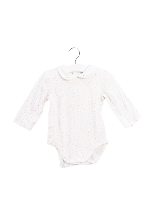 A White Long Sleeve Bodysuits from Carrément Beau in size 6-12M for girl. (Front View)