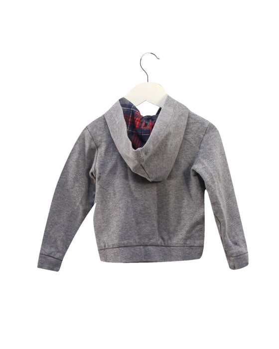 A Grey Buttoned Sweatshirts from Dolce & Gabbana in size 3T for girl. (Back View)