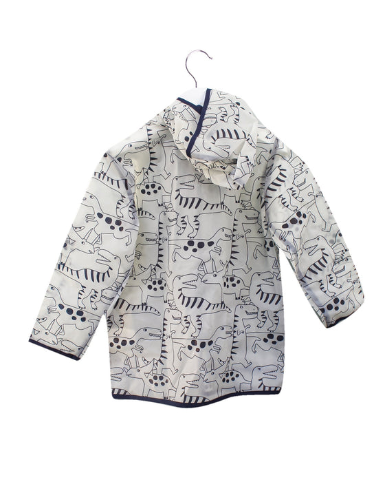 A Navy Rain Jackets from Seed in size 5T for boy. (Back View)
