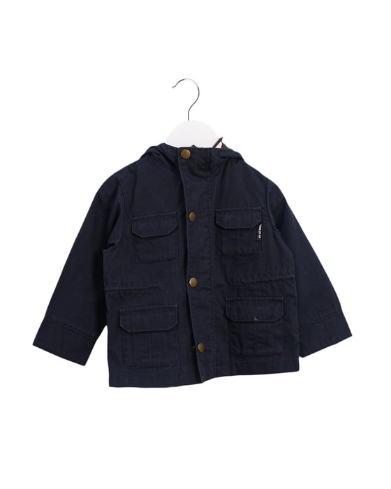A Navy Lightweight Jackets from Comme Ca Ism in size 18-24M for boy. (Front View)
