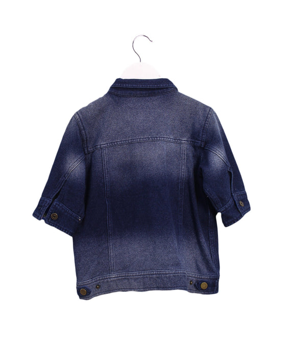A Blue Lightweight Jackets from As Know As Ponpoko in size 2T for neutral. (Back View)