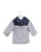 A White Hooded Sweatshirts from The Little White Company in size 6-12M for boy. (Back View)