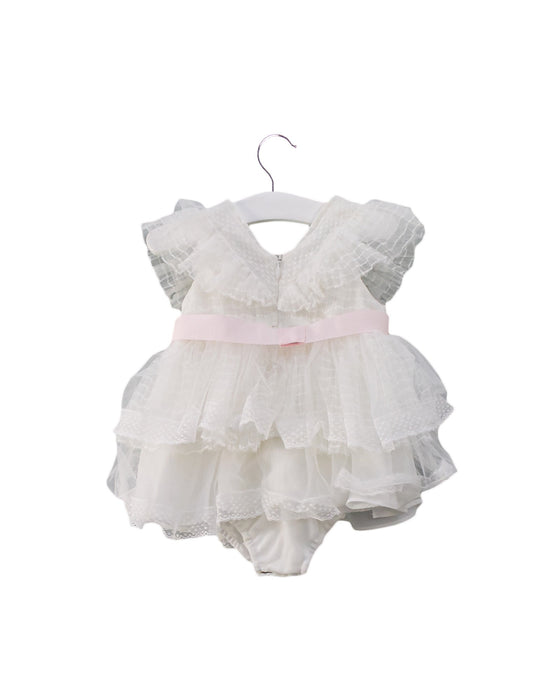 A White Sleeveless Bodysuits from Nicholas & Bears in size 6-12M for girl. (Back View)