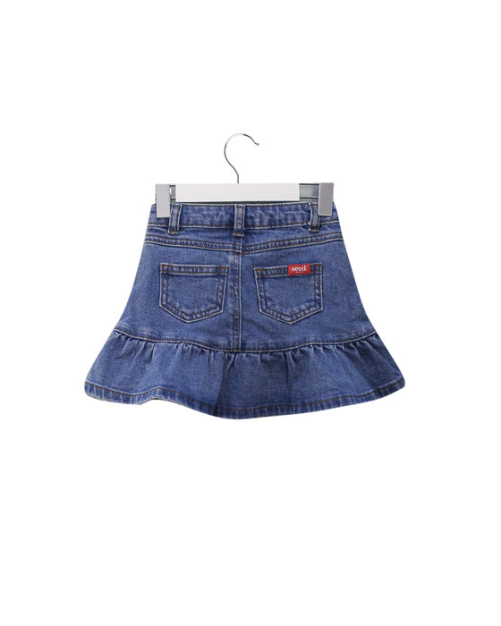 Seed Short Denim Skirt 2T