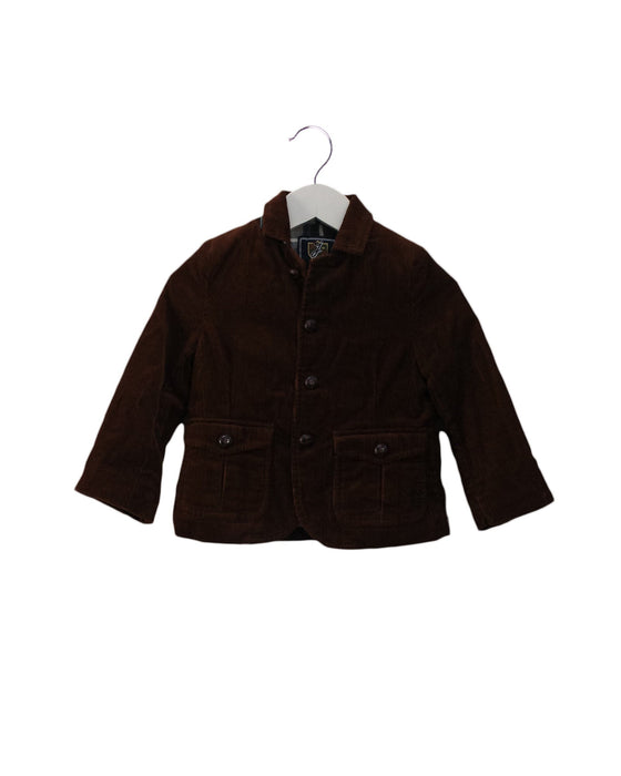 A Brown Lightweight Jackets from Jacadi in size 3T for boy. (Front View)