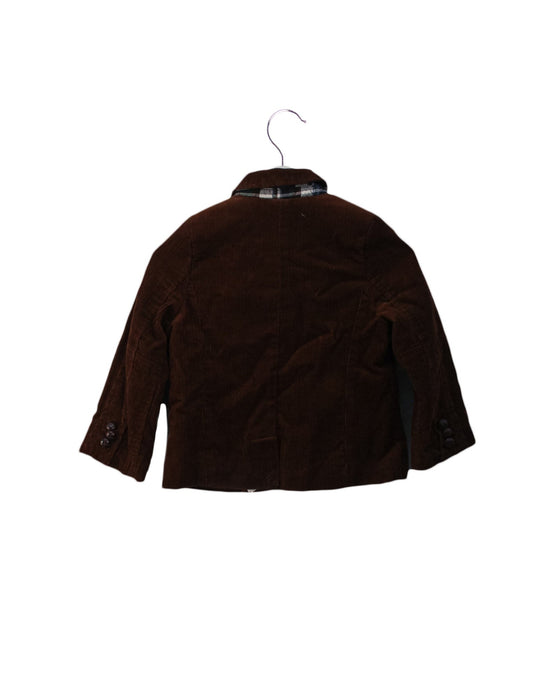 A Brown Lightweight Jackets from Jacadi in size 3T for boy. (Back View)