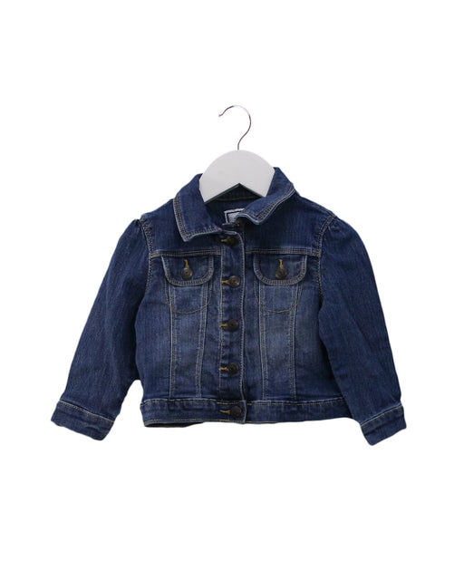 A Blue Lightweight Jackets from Gymboree in size 12-18M for girl. (Front View)